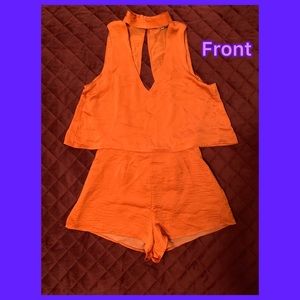 Orange/Mustard/Gold Romper